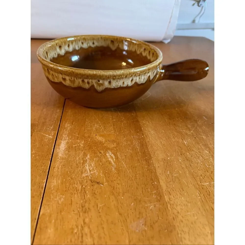 Extra Large French onion soup crock stoneware/ceramic side handle